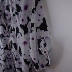 Larry Levine  14 Black Purple Flowers Top Plus Photo 3