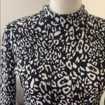 mts boutique • leopard print long sleeve mini dress Black Photo 3
