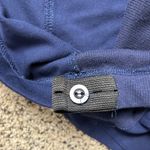 Alina Mae From Belly To Baby Cropped Wide Leg Maternity Pant Size Small Workwear Blue Photo 6