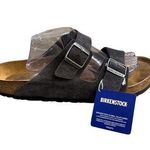 Birkenstock New w/o Box Arizona Velvet Grey Soft Footbed Regular Size 46 13/13.5 Photo 0