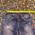 Silver Jeans  Womens 27x33 Blue Aiko Bootcut Low Rise Ripped Stretch Denim Photo 2