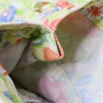 Vintage 90s Skoozi Yellow Floral Denim Shorts Size 25 Photo 4