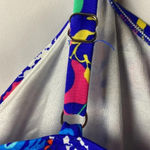 Just My Size JMS  WOMENS SWIM TOP SIZE 22W ROYAL BLUE FLORAL PRINT UNDERWIRE Photo 4