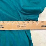 Naqui Embroidered Cotton Caftan Green Dress One Sz Floral Pakistan Boho Mumu Vtg Photo 4