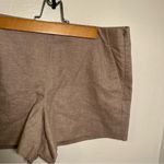 Loft Metallic Tweed Shorts Beige Silver Photo 3