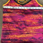 Champion  Pink Orange Stretch Active Spaghetti Strap Fitted Tank Top Size M Photo 2