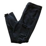 American Eagle  Outfitters The Dream Jeans Distressed Black Women's Size 14 Short Photo 0