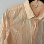 Alex Mill Pink Peach Button Down Long Sleeve Shirt 100% Cotton Women size Medium Orange Photo 2