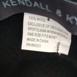 Kendall + Kylie  100% Wool Elegant Black Hat Photo 3