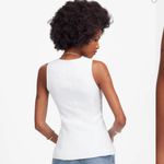 Madewell  Scoopneck Cutaway Vest White Size 10 Photo 1