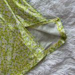 Jolie & Joy Lime Green Floral Dress Size M Photo 4