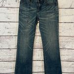 BCBG MAX AZRIA Jeans "Claire" Bootcut Distressed Dark Wash-27 Photo 0