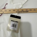 REEF NWT Shirt Womens S White Layla Dusk Purple Flower Classic Tee Photo 3