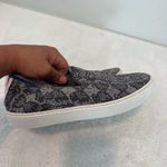 Rothy's  Womens Size 8 Grey Snake Skin Python Retired Sneakers Slip On Flats Photo 6