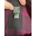 Wild Fable  Women's Shirt S Long‎ Sleeve Button-Down Plaid Buffalo Check Burgundy Photo 6