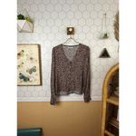 Reformation Black Patterned Button Down Annaliese Top in Bengal - Size - Small Photo 1