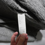 Abercrombie & Fitch Abercrombie Womens Gray Cocoon Sweater Open Front Cardigan Long Cable Knit Y2K S Photo 3