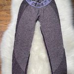 Gymshark Flex Leggings Purple Lilac Marled Seamless Logo Tights Activewear Photo 5