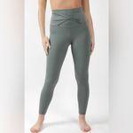 Yogalicious NWT - Lux Super High Rise Ankle Leggings with Criss Cross Waistband. Photo 2