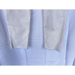 Frank & Eileen Wicklow The Italian Chino Cropped Raw Hem White Twill Pants 0 Photo 6