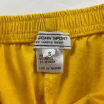 St. John Sport Nautical Yellow Linen Blend High Rise Wide Leg Pant S Photo 3
