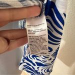 Chico's Chico’s Scrolls Henley Side Slit Tunic Top in Intense Azul Blue NEW 0/ SMALL Photo 10