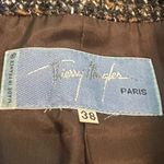 Thierry Mugler Rare FW 1998 Two Piece Suit Blazer Skirt Archival Fur Trim Sz 38 Brown Photo 13