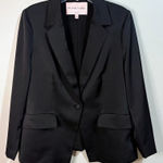 Black Label  by Chico's Women's Classic Black One Button Blazer Size 16 Photo 0