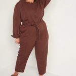 Old Navy Long-Sleeve Zip-Front Cropped Utility Jumpsuit for Women without belt Photo 4