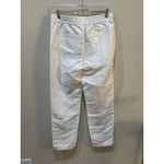 Reiss  Lily Pull-On Straight-Leg Trousers Button Fly Size 6‎ White Coastal Photo 6