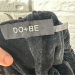 DO+BE  Velvet Sequin Matte Black Dress Size Small Photo 3