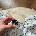 Lulus LULU’S In The Artists Garden White Puff Sleeve Tie Back Top Photo 4