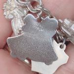 Sterling Silver W/ 26 Charms- chain link boho charm bracelet Photo 7