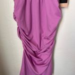 Halogen NWT Pirple lily ruched gathered cap sleeve midi dress size M Photo 2