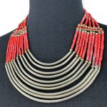 Original Vintage African Ethnic 9 Inch Necklace Photo 1