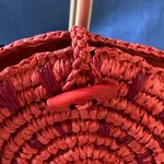 NWT Chic Red Woven Crossbody Bag Photo 1