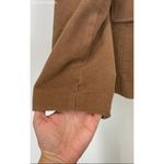 Banana Republic Tan Cotton Velour Jacket with Patches - Size 14 Photo 3