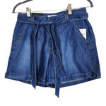 Kensie  Chambray Shorts with Tie at Waist NWT Size 2 Lightweight Jean Shorts Photo 0