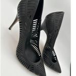 BCBGeneration Ovation Stiletto Cutout Black Pointy Toe Heels Size 8 Photo 0