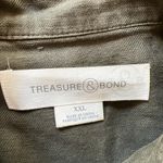 Treasure & Bond  Army Green Utility Cargo Jacket Grunge Boho Photo 5