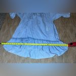 Elan Women's Faux Denim Smock Mini Dress,3/4 Puffy Sleeves, Size Small Photo 5