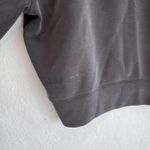 Lululemon Sweatshirt Black Cropped Crewneck Pullover Size 4 Cozy Athleisure Top Photo 3