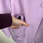 Pink Lily Womens Lilac One Button Blazer Sz L | Pastel Clean Girl Office Career Photo 5
