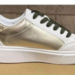 NEW Vintage Havana Lexa Olive Star Casual Womens Sneakers White/Gold/Green 8 White Photo 7
