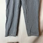 Universal Threads Universal Thread Blue and White Striped Straight Leg Jeans Photo 3