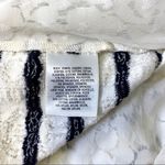 Anthropologie Stripe & Lace Sweater Cardigan Balck & White XS Photo 8