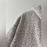 American Eagle NWOT Beige Cream Open Cardigan Sherpa Hoodie Photo 2