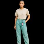 Avec Les Filles Pleated Wide-Leg Trousers - Mint Green - Size 25 - NWT Photo 1