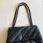 ALDO Black Quilted Shoulder Bag with Chain Strap Photo 2