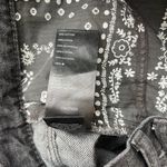 Free People Washed Black Distressed Makai High Waisted Cowgirl Cut Off Shorts Photo 9